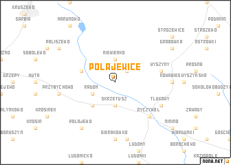 map of Połajewice