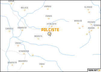 map of Polčište