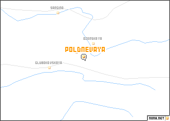 map of (( Poldnëvaya ))