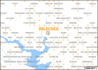 map of Polečnice