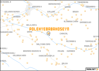 map of Poleh-ye Bābā Ḩoseyn