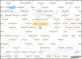 map of Polerady