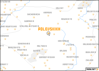 map of Polevskikh