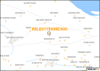 map of Polevyye Khachiki