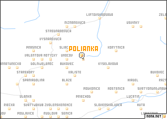 map of Polianka