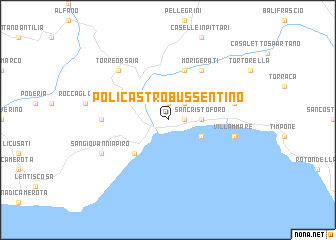 map of Policastro Bussentino