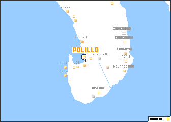 map of Polillo