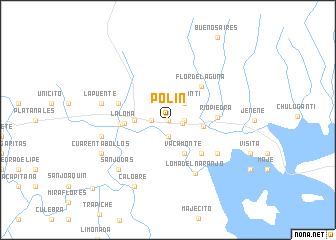 map of Polín