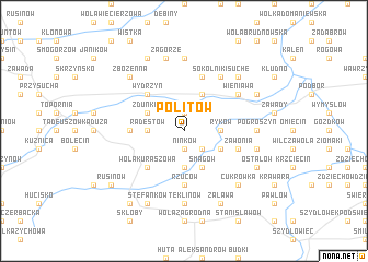 map of Politów