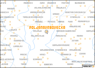 map of Poljana Vrbovečka