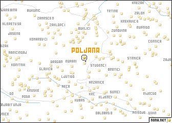 map of Poljana