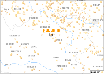 map of Poljana