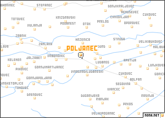 map of Poljanec