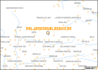 map of Poljane nad Blagovicom