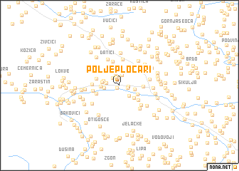 map of Polje Pločari