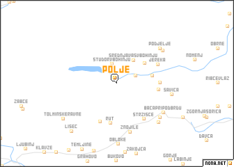 map of Polje