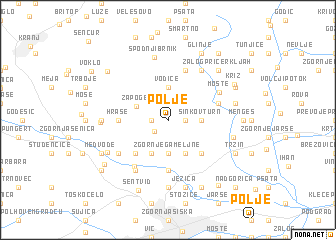 map of Polje