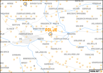 map of Polje