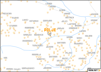 map of Polje