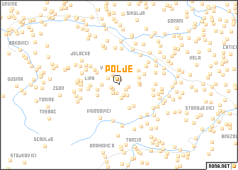 map of Polje