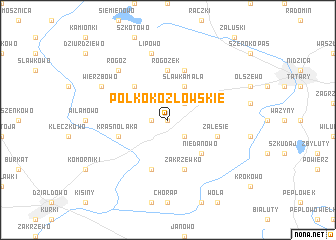 map of Pólko Kozłowskie