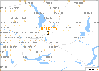 map of Połkoty