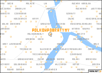 map of Polków Pobratymy