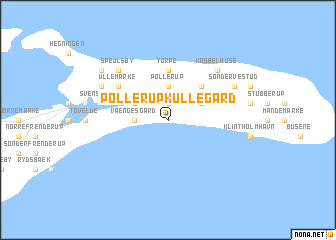 map of Pollerup Kullegård