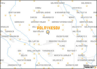 map of Poľný Kesov