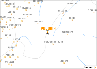 map of Polonia