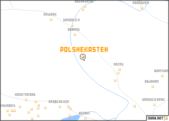 map of Pol Shekasteh