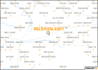 map of Polskie Olędry