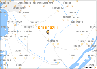 map of Polvo Azul