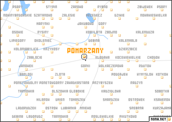 map of Pomarzany