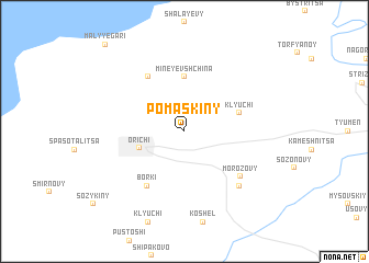 map of Pomaskiny