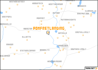 map of Pomfret Landing