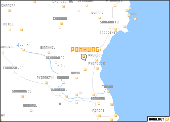 map of Pŏmhŭng