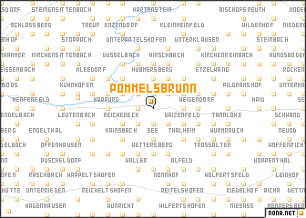 map of Pommelsbrunn