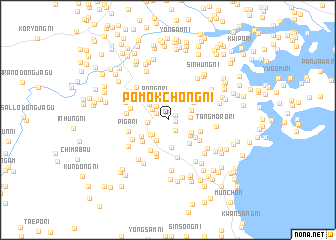 map of Pomokchŏng-ni