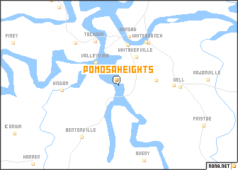 map of Pom-o-sa Heights