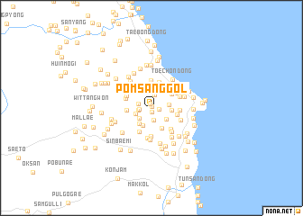 map of Pŏmsang-gol