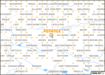 map of Ponange