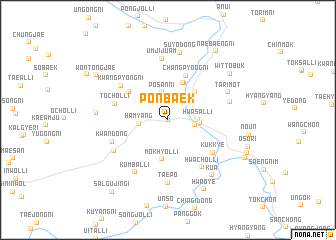 map of Ponbaek