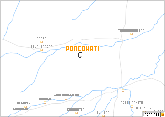map of Poncowati