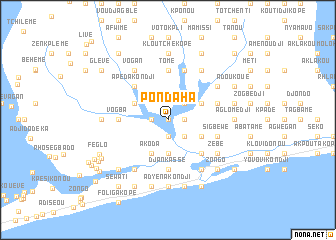 map of Pondaha
