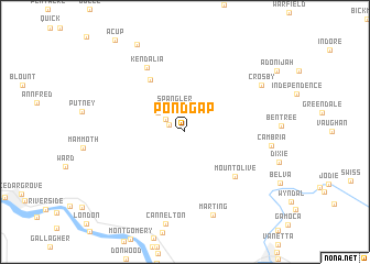 map of Pond Gap