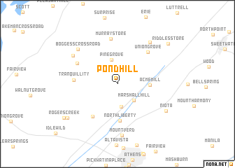 map of Pond Hill