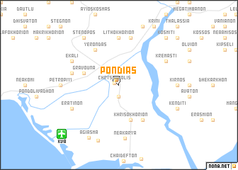 map of Pondiás