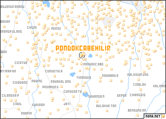 map of Pondokcabe Hilir