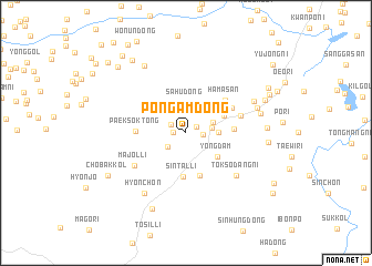 map of Pongam-dong